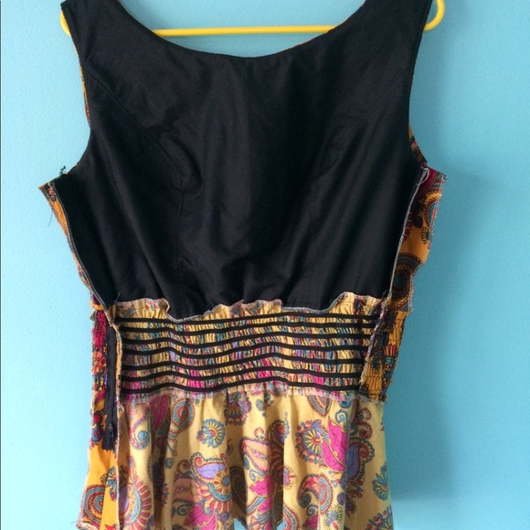 ❌🚫SOLD 🛑Multi-colored Peplum Top - Picture 5 of 6